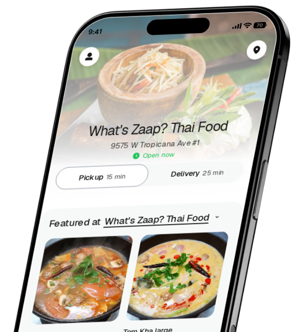 What's Zaap? Thai Food app preview